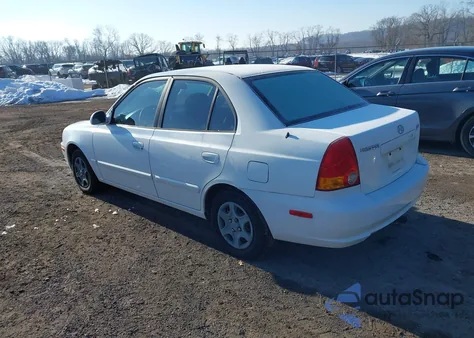 2005 Hyundai Accent Gls из США, поврежденный, VIN KMHCG45C55U576021